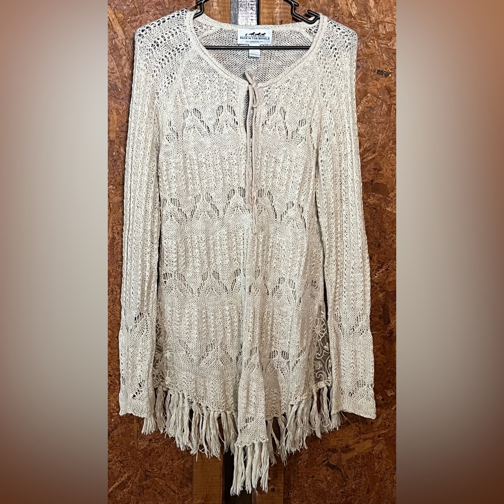 Back in the saddle medium knee length knitted sweater dress